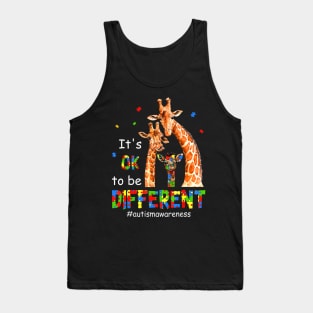 Autism Awareness Teacher Its Ok To Be Different Tank Top